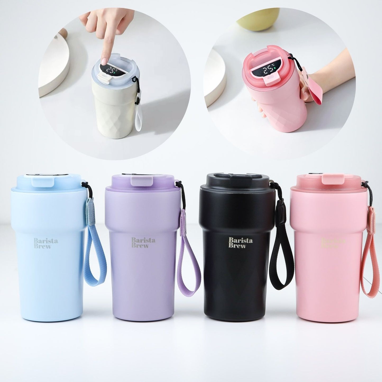 Smart Temperature Monitoring Travel Coffee Cup